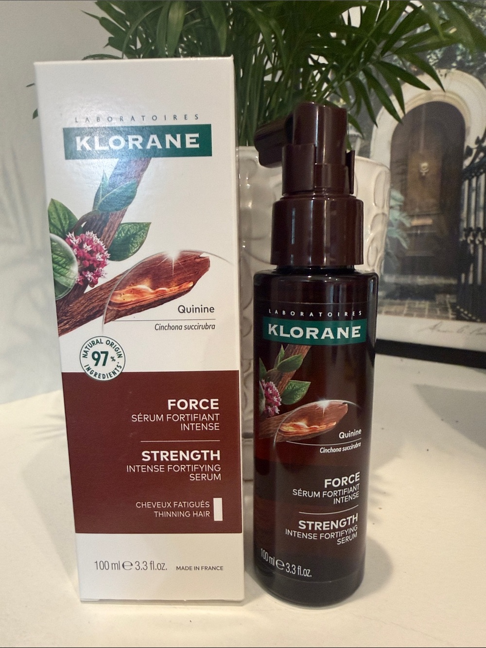 Klorane Strength Intense Fortifying Serum Quinine 3.3 oz 100ml NEW IN BOX